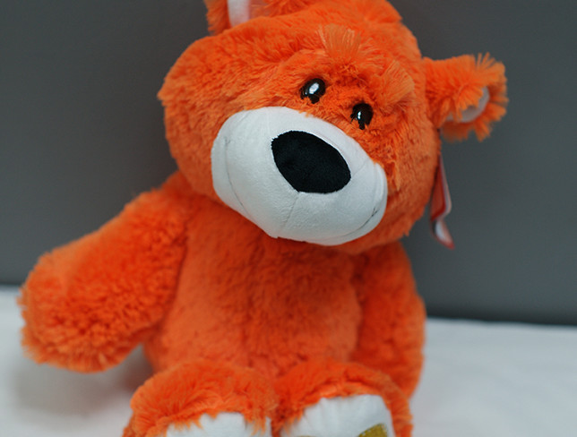 Teddy Bear Andriusha, orange, height 45 cm photo